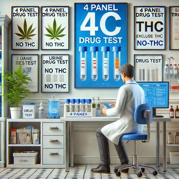 4 Panel Drug Test (NO THC)