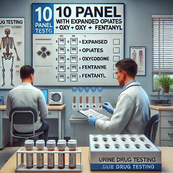 10 Panel With Expanded Opiates + OXY + Fentanyl Urine Drug Testing