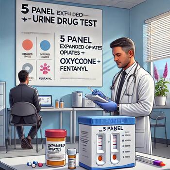 5 Panel With Expanded Opiates + OXY + Fentanyl Urine Drug Test